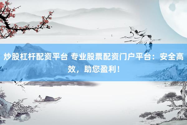 炒股杠杆配资平台 专业股票配资门户平台：安全高效，助您盈利！